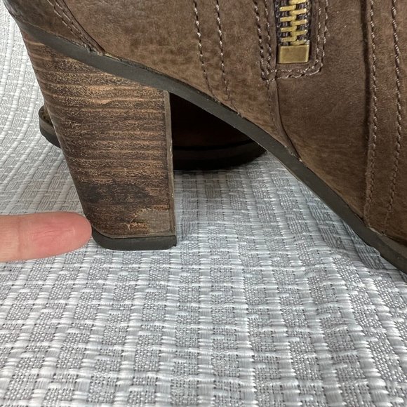 Timberland Boots‎ Womens 8.5 Brown Leather Waterproof Block Heels Zip Up Ankle - Picture 16 of 16